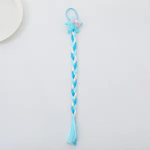 Niños azul estrella de mar extensión de cabello trenza peluca accesorio cola caballo