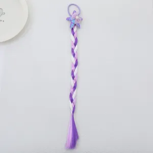 Niños sintético trenzado pelo coleta lindo estrella diseño pelo cuerda accesorio
