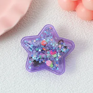 Jolie pince à cheveux sable mouvant étoile style coréen enfants paillettes bleues accessoires