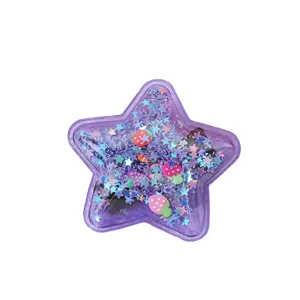Pince à cheveux sablée en forme d'étoile mignonne de style coréen avec des étoiles et des fraises.