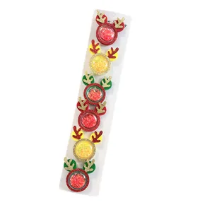 Christmas glitter cartoon hair clips children antler hairpins festive headwear accessories