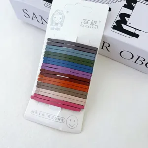 Korean chic autumn winter color bobby pins minimalist cute hair clip set hair accessories
