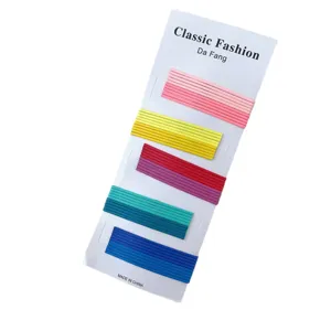 Colorful bobby pins set simple hair clips sweet hair accessories for women and girls daily wear