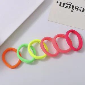 Laccetti per capelli morbidi colorati in spugna per bambini, elastici piccoli per acconciature.