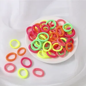 Laccetti per capelli colorati bimba elastici spugna morbidi per acconciature quotidiane bambina