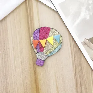Children glitter hot air balloon hair clip cute colorful sparkle hairpin hair accessories