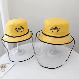Unisex Outdoor Sun Protection Bucket Hat With Clear Face Shield Anti-Spit Windproof Fisherman Cap For Daily Wear