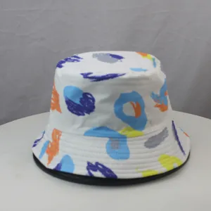 Chapeau bob élégant à imprimé abstrait pour femmes, chapeau de soleil décontracté pour extérieur.