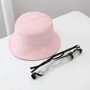 Cappello da pescatore rosa con visiera trasparente rimovibile, protezione anti-schizzi all'aperto.