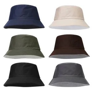 Unisex Tinta Unita Cotone Poliestere Cappello da Pescatore Esterno Protezione Solare Casual Cappello da Sole Estate