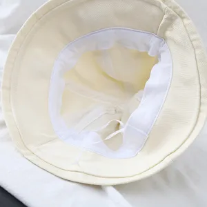 Cute cotton bucket hat for women summer casual sun protection plain basin hat outdoor travel