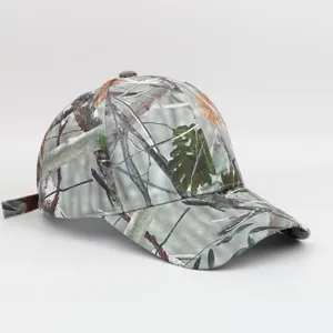Outdoor camouflage baseball cap for tactical hiking, fishing and camping adventures.
