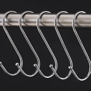 Roestvrijstalen S-haken voor het ophangen van items, veelzijdige multifunctionele haken voor keuken.