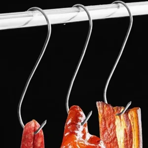 Roestvrijstalen S-vormige ophanghaken zware multifunctionele haken voor keuken en vlees.