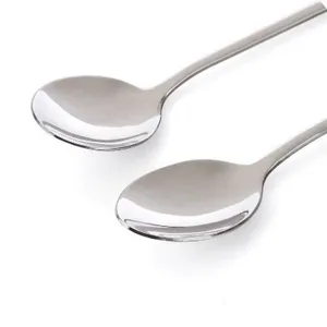 Edelstahl Langlebiger langer Löffel für Kaffee und Rühren, glänzendes Küchengeschirr.