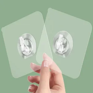 Transparente Klebehaken stark nahtlos wandhaken ohne bohren für küche badezimmer haushalt