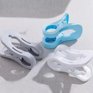 Pinces à linge multifonctionnelles en plastique, pinces coupe-vent pour couettes.
