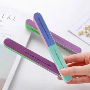 Lime à ongles professionnelle éponge bloc buffer outil de manucure multi-étapes pour façonner les ongles.