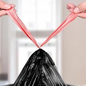 Haushalt Müllsack mit praktischem Zugband, tragbare Einweg Müllbeutel für Mülleimer.