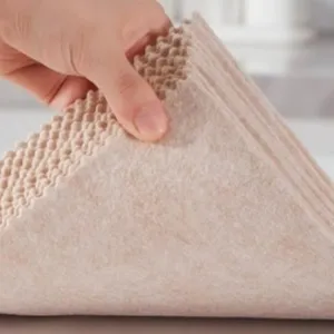Beige plantenvezel vaatdoek absorberend antiaanbaklaag keukenreinigingsdoekjes