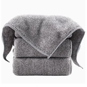 Grey bamboo charcoal fiber dishcloth kitchen cleaning absorbent towel main display