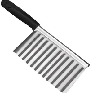 Stainless steel crinkle cutter kitchen tool for potato chips and wavy vegetable slicing main