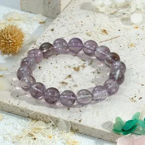Natuurlijke ametrien edelsteen kralen armband minimalistische luxe stijl sieraden item