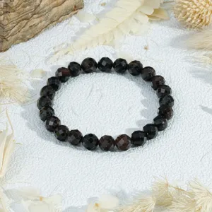 Gefacetteerde edelsteen kraal armband minimalistische stijl mode sieraden dames dagelijks cadeau