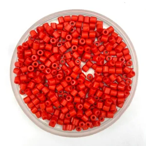 Acrylic 4x4mm cylinder solid color beads DIY handmade bracelet necklace accessories materials