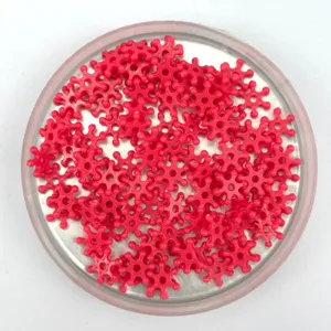 Perline di plastica fiocco di neve rosa fai da te accessori per custodia del cellulare