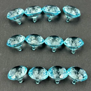 Transparante acryl diamant kristal bedels voor toonbank decor, pen dop en huwelijk tafelarrangement.
