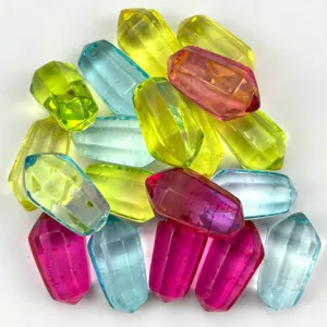 Transparante acryl kristal gefaseerde kralen DIY sieraden accessoires kleurrijke knutsel