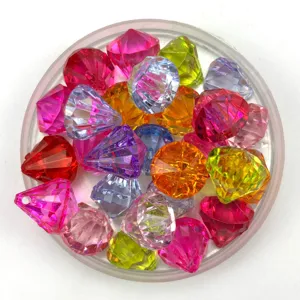 Kleurrijke acryl gefacetteerde diamanten kralen voor DIY sieraden maken, armband en ketting accessoires.