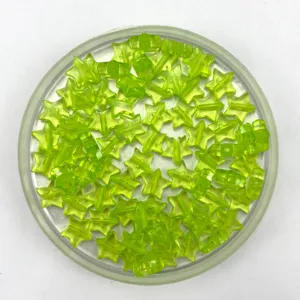 Grüne Acryl Stern Perlen transparente DIY Schmuckherstellung lose Abstandhalter Zubehör