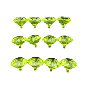 Groene acryl diamant kristal strass stenen voor ambachten en huwelijksdecoratie 17x20mm