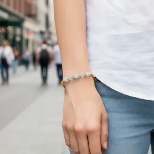 Vintage Halfedelsteen Kralen Armband Mode Dagelijks Veelzijdig Sieraden Cadeau Voor Vrouw