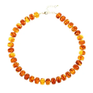 Collana con perline abaco in acrilico alla moda, catena di clavicola da spiaggia.