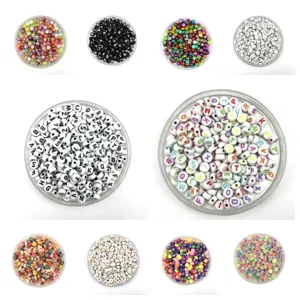 Acrylic Letter Beads Round Loose Alphabet Beads For Kids DIY Jewelry Making Necklace Bracelet Craft Accessories