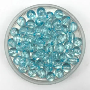 6-12mm light blue transparent acrylic round beads for DIY handmade jewelry crafting bracelets necklaces accessories