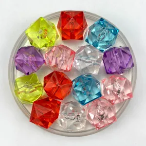 Acrylic crystal ice beads multi-color fake ice cubes for DIY jewelry crafts photography props