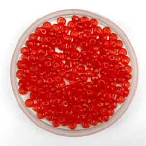 6mm acrylic crystal faceted wheel beads red DIY handmade crafting beading accessories