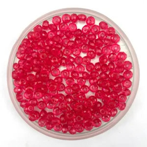6mm acrylic crystal wheel beads faceted spacer beads for DIY handmade jewelry crafting