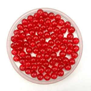 Transparante rode acryl ronde kralen, ideaal voor knutselen, DIY sieraden en kinderhandwerk.