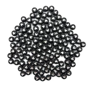 Black heart acrylic beads for DIY handmade bracelets and necklaces, wholesale craft supplies
