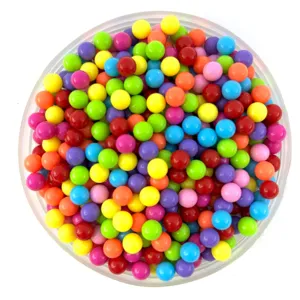 Colorful Acrylic Round Loose Beads Holeless Solid Plastic Beads For DIY Jewelry Making Crafts And Toys