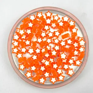 Acrylic colorful pentagram oil drop beads for stunning DIY handmade jewelry accessories