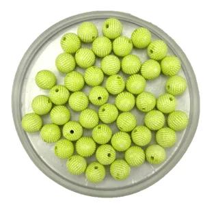 8mm acrylic speckled washed beads DIY round bayberry ball charms for jewelry phone chains