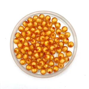 Acrylic transparent faceted earth beads mixed color round beads DIY jewelry making craft