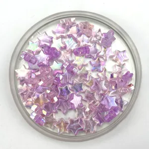 10mm AB kleur ster acryl kralen transparante losse kralen DIY sieraden accessoires