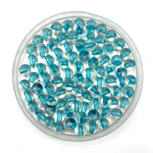 Acrylic transparent beads with blue core for DIY bracelets necklaces jewelry making supplies